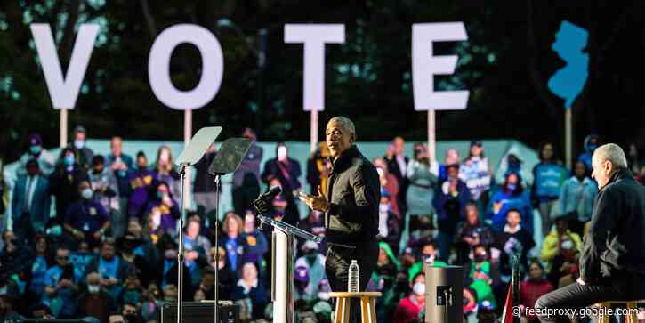 Obama mocked GOP New Jersey gubernatorial nominee Jack Ciattarelli for attending a 'Stop the Steal' rally