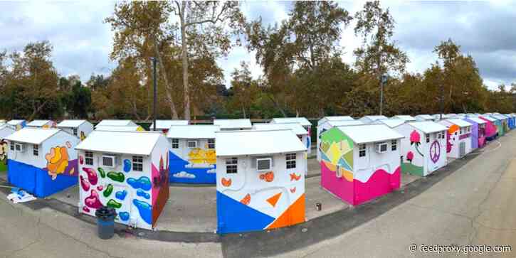 LA has unveiled the US' largest prefab tiny home village for the homeless - see inside the $5.1 million community