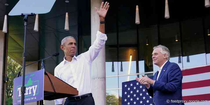 'We can't afford to be tired': Obama hits campaign trail to boost Terry McAuliffe in Virginia governor's race