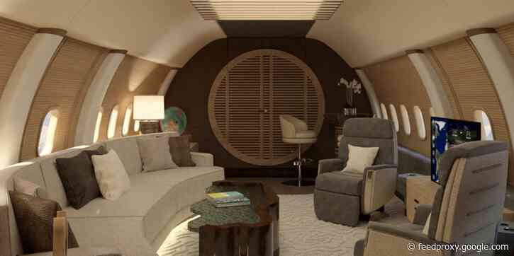 Boeing teamed up with a yacht interior design company to create a private jet cabin for the 737 MAX - see inside