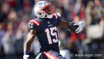 Patriots get tricky with WR Kendrick Bourne throwing TD pass to Nelson Agholor