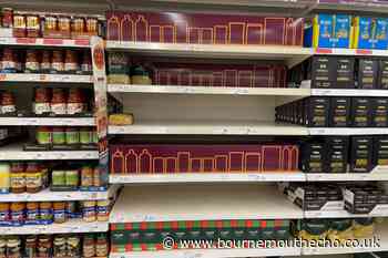 Sainsbury's in Dorset uses cardboard images to hide empty shelves amid food shortage - Bournemouth Echo