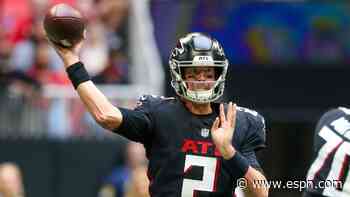 Falcons quarterback Matt Ryan hits Russell Gage for a 49-yard touchdown
