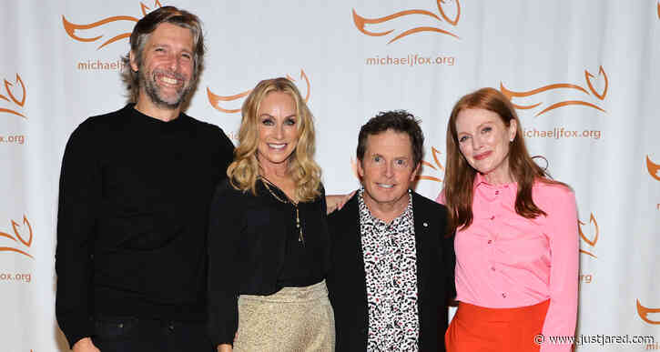 Julianne Moore & Husband Bart Freundlich Show Their Support at Michael J. Fox's Parkinson's Gala