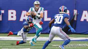 Darnold benched by Panthers in MetLife return