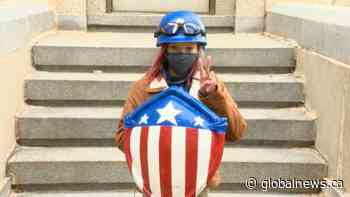 Saskatoon superhero encouraging people to get vaccinated