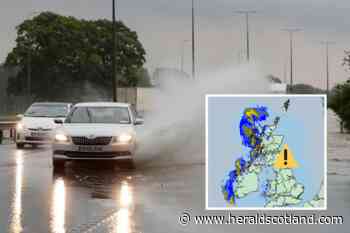 Scotland weather: Glasgow, Ayrshire and Argyll to be hit with heavy rain - HeraldScotland