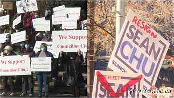'Fever pitch': Rallies for and against Calgary Coun. Sean Chu held at the same time Sunday