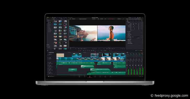 DaVinci Resolve updated with M1 Pro and M1 Max support; runs 5x faster on new MacBook Pro