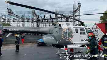 Un camión chocó a un helicóptero del SAME en Buenos Aires - Diario Uno
