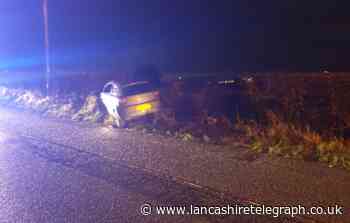 Drunk driver arrested following crash on country road