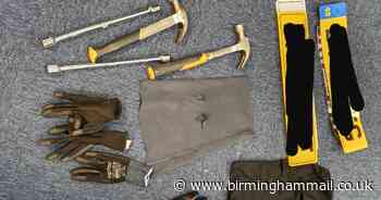 Haul of weapons thrown at cops during 15-minute chase in Dudley - Birmingham Live