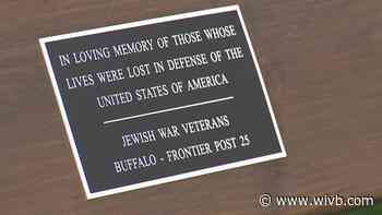Bench dedicated to Jewish War Veterans of the USA in Amherst