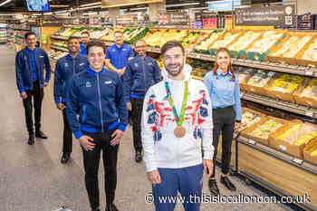 Harrow Aldi celebrates opening with GB Olympian