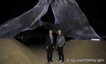 U.S. Embassy Cairo Supports American Arts in Forever is Now Exhibition at Giza Pyramids - U.S. Embassy in Egypt