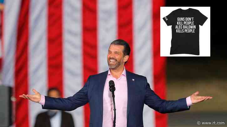 ‘Guns don’t kill people, Alec Baldwin kills people’: Donald Trump Jr. reignites feud with liberal actor with sarcastic T-shirt
