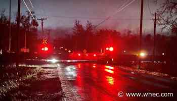 Troopers: Driver injured after pickup truck hit by train in Macedon