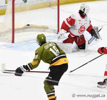 Nelson scores winning goal to give Troops win against Sault Greyhounds - The North Bay Nugget