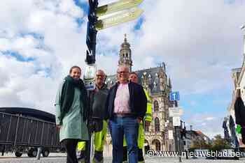 Nieuwe wegwijzers tellen aantal stappen: “481 van Markt naar Liedtspark, verrassend hoe dichtbij alles is”