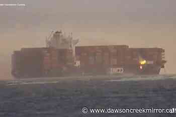 Zim Kingston fire: Salvage crew unable to board vessel - Dawson Creek Mirror