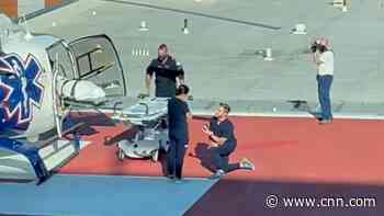 ER nurses who met during pandemic get engaged in epic proposal