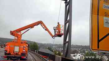 Siegen: Arbeiten auf gesperrter HTS – Stau am Zubringer - Westfalenpost