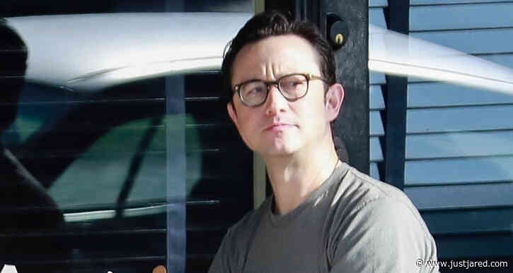 Joseph Gordon-Levitt Enjoys Lunch Outside with a Friend