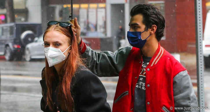 Joe Jonas & Sophie Turner Brave the Rainy Weather During Day Out in L.A.