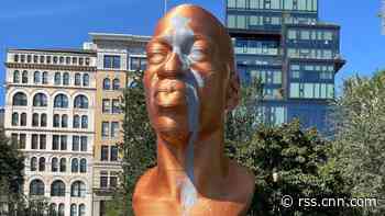 Man arrested in connection with George Floyd statue vandalism in New York City's Union Square