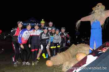 Halloweentocht laat mountainbikers en wandelaars griezelen