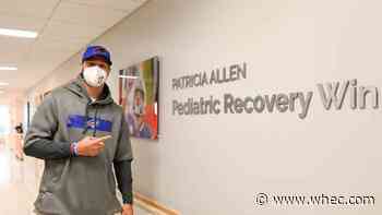 Josh Allen visits Oishei Children's Hospital for opening of "Patricia Allen Pediatric Recovery Wing"