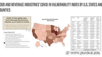 Food and Beverage Industries' COVID-19 Vulnerability Index goes live; experts available - Purdue News Service