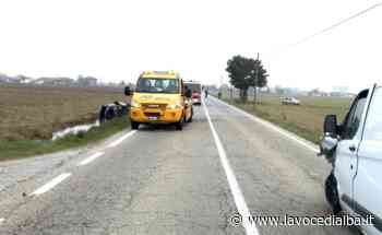 Fossano, auto si scontra con furgone e finisce in un canale - LaVoceDiAlba.it