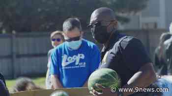 Aurora PD partners with churches for food drive to rebuild community trust - 9News.com KUSA