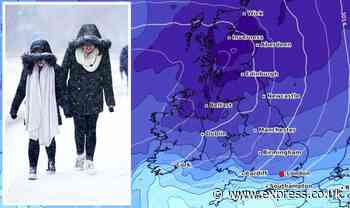 UK cold weather forecast: Get ready! -10C FREEZE to grip Britain – new maps turn icy blue - Daily Express