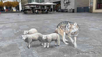 3D-Streetart in der Innenstadt von Fulda - HIT RADIO FFH