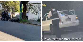 Auto se le atraviesa a policía y provoca que choque en Cuernavaca - Diario de Morelos