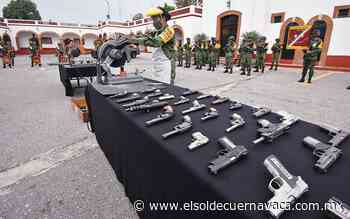 Morelos tiene una cifra baja de armas decomisadas - El Sol de Cuernavaca