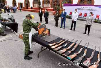 Realizan destrucción de armamento en Cuernavaca - 24 Morelos