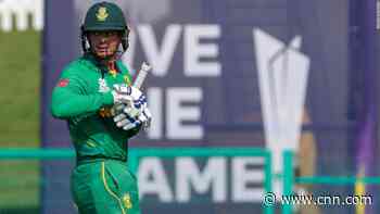 South African cricketer Quinton de Kock declines to take a knee at the T20 World Cup, despite call to 'stand against racism'
