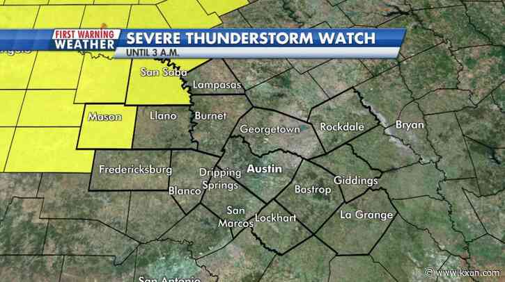 Weather alert: line of strong storms approaching Central Texas early morning