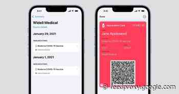iOS 15.1 lets you store your COVID-19 vaccination card in the Wallet app