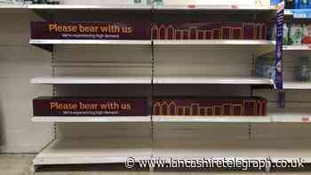 Sainsbury's and Tesco 'disguise' empty shelves with cardboard food