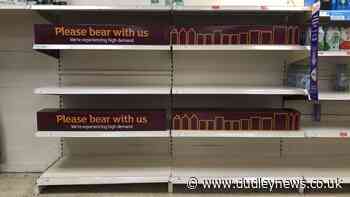 Sainsbury's and Tesco 'disguise' empty shelves with cardboard food | Dudley News - Dudley News