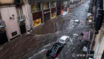 'Medicane' storm tears through southern Italy, flooding towns and leaving cars strewn across streets