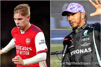 Emile Smith Rowe celebrates and Lewis Hamilton ready: Saturday's sporting social - Barrhead News