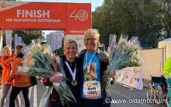 Aquiloërs Nannie en Harry halen geld op tijdens Marathon Rotterdam voor Roma-kinderen - OldambtNu.nl