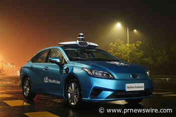 WeRide releases next-generation small, lightweight sensor suite, designed for mass production of level 4 AD vehicles