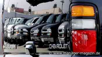 General Motors sieht sich trotz Gewinneinbruchs auf Kurs