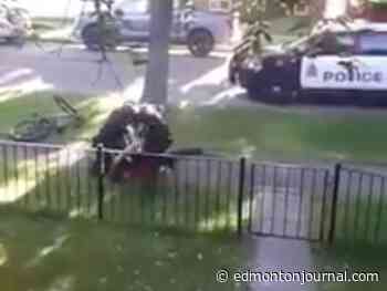 Edmonton police officer who kneed defenceless suspect deserves jail time, Crown argues